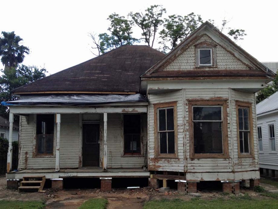 An old house in need of major repairs and remodeling